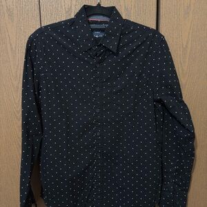 Michael Brandon Black and White Patterned Shirt